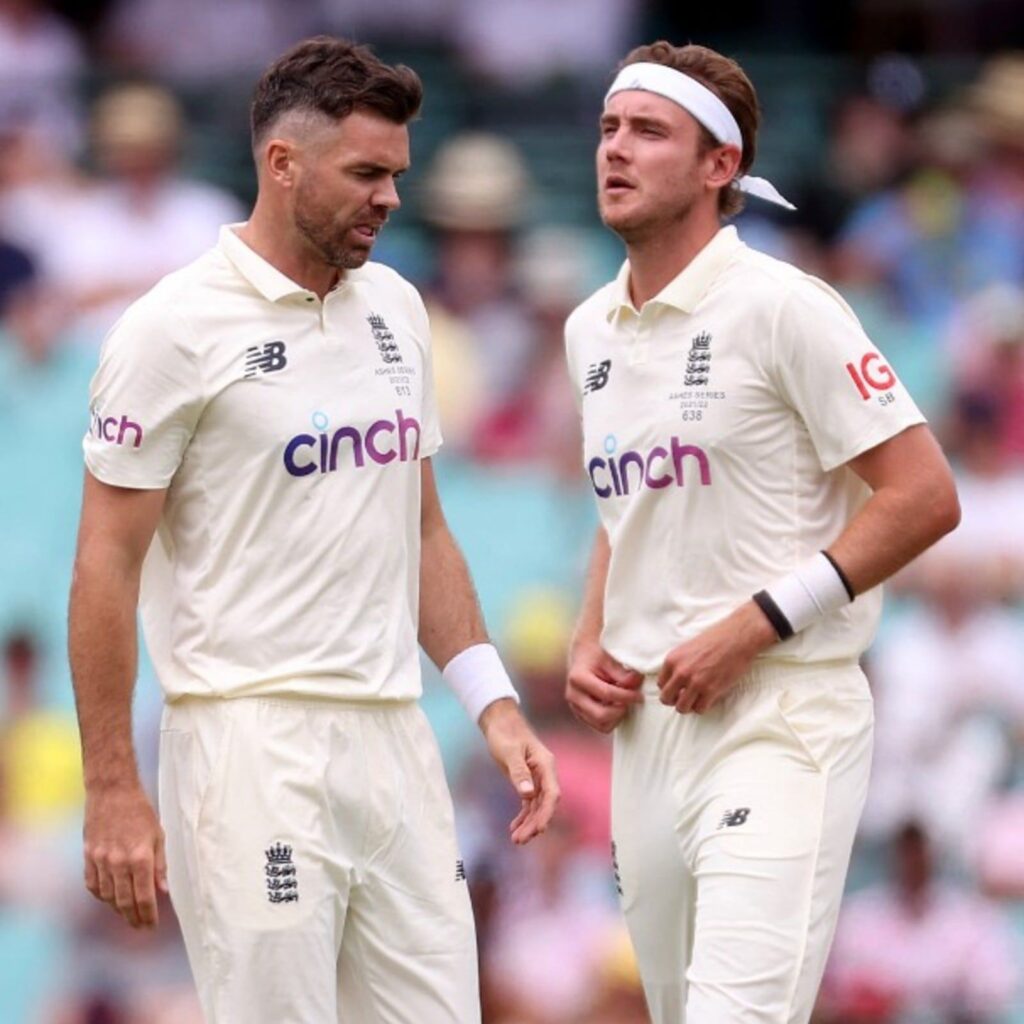 Stuart broad and James Anderson Duo